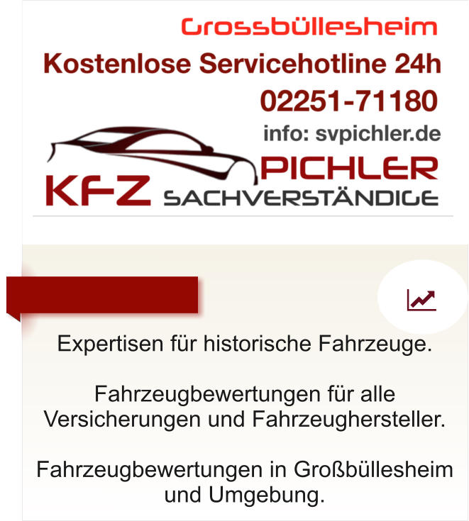 Expertisen fr historische Fahrzeuge.  Fahrzeugbewertungen fr alle Versicherungen und Fahrzeughersteller.  Fahrzeugbewertungen in Grobllesheim und Umgebung.   