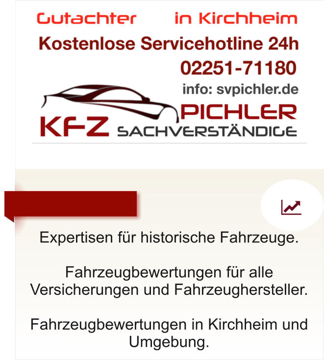Expertisen fr historische Fahrzeuge.  Fahrzeugbewertungen fr alle Versicherungen und Fahrzeughersteller.  Fahrzeugbewertungen in Kirchheim und Umgebung.   
